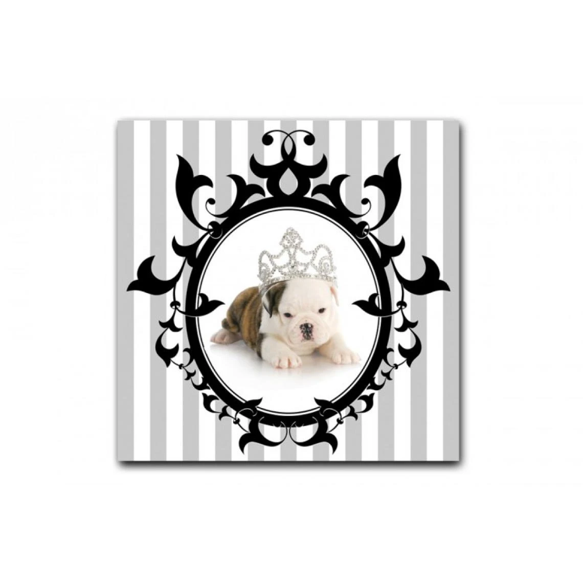 DECLIKTABLEAU Tableau Baroque Chien Princesse Encadré 80X80 Cm 1 DECLIKTABLEAU Tableau Baroque Chien Princesse Encadré 80X80 Cm