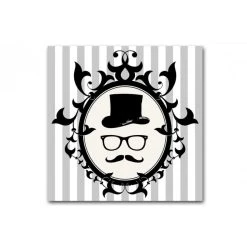 DECLIKTABLEAU Tableau Baroque Gentleman Profil Encadré 80X80 Cm -Dekliktableau Magasin tableau baroque gentleman profil encadre 80x80 cm 11755 1140x1140 2