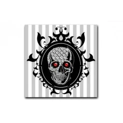 DECLIKTABLEAU Tableau Baroque Tête De Mort Rock Encadrée 50X50 Cm