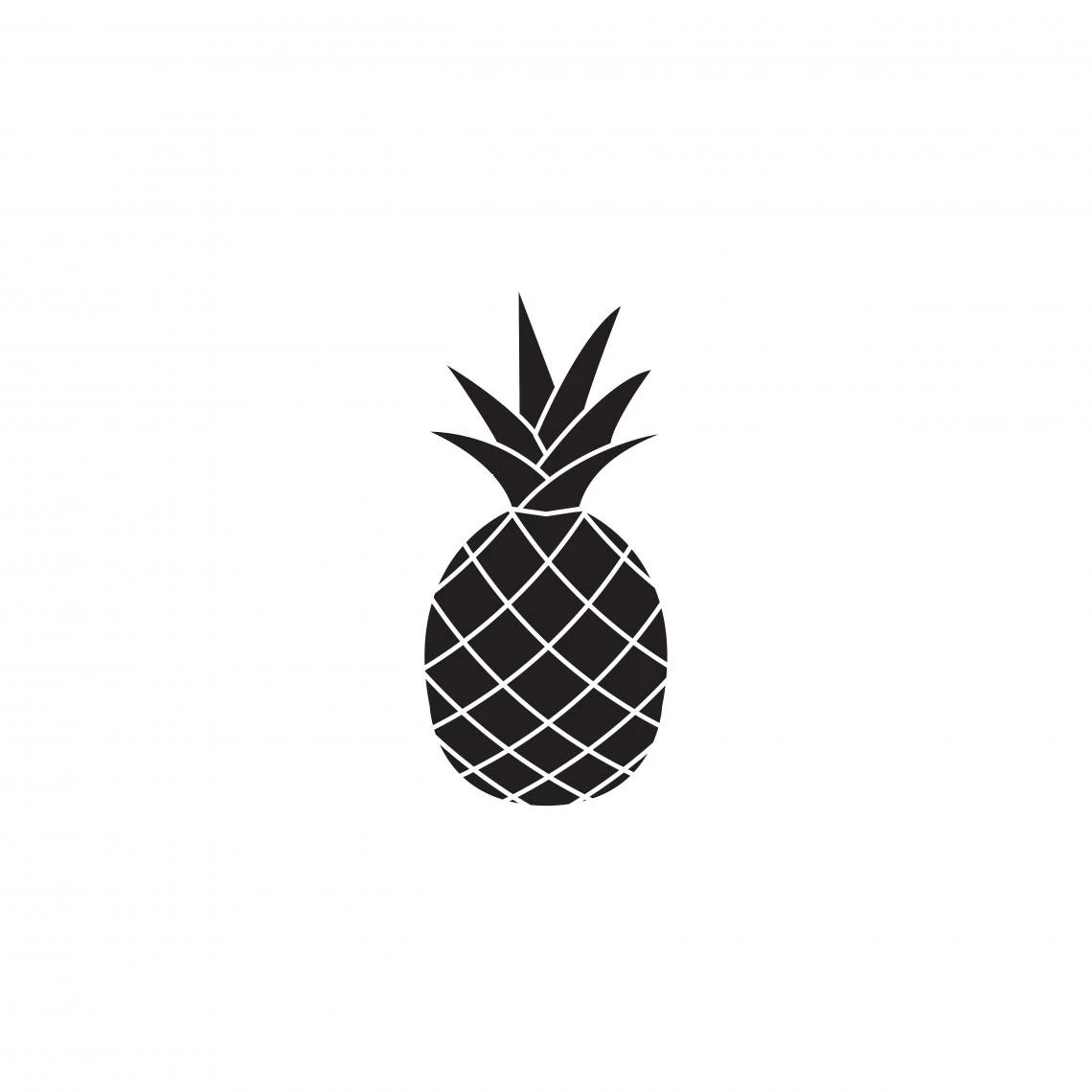 DECLIKTABLEAU Tableau Black Ananas 80x80 1 DECLIKTABLEAU Tableau Black Ananas 80x80