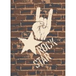 DECLIKTABLEAU Tableau Brick Wall Rock Star L.55 X H.80 Cm