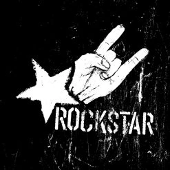 DECLIKTABLEAU Tableau Bright Symbol Rock Star 80 X 80