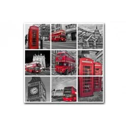 DECLIKTABLEAU Tableau British London City Patchwork 50X50 Cm