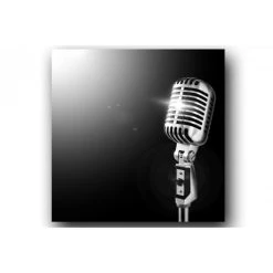 DECLIKTABLEAU Tableau Disco Micro Chromé 60X60 Cm