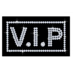 DECLIKTABLEAU Tableau Disco Vip Strass L.80 X H.55 Cm