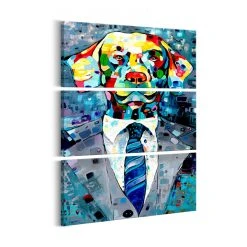 Artgeist Tableau - Dog In A Suit (3 Parts) 80x120