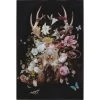 Karedesign Tableau En Verre Cerf Fleurs 80x120cm Kare Design
