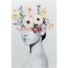 Karedesign Tableau En Verre Femme Fleurs Printemps 80x120cm Kare Design