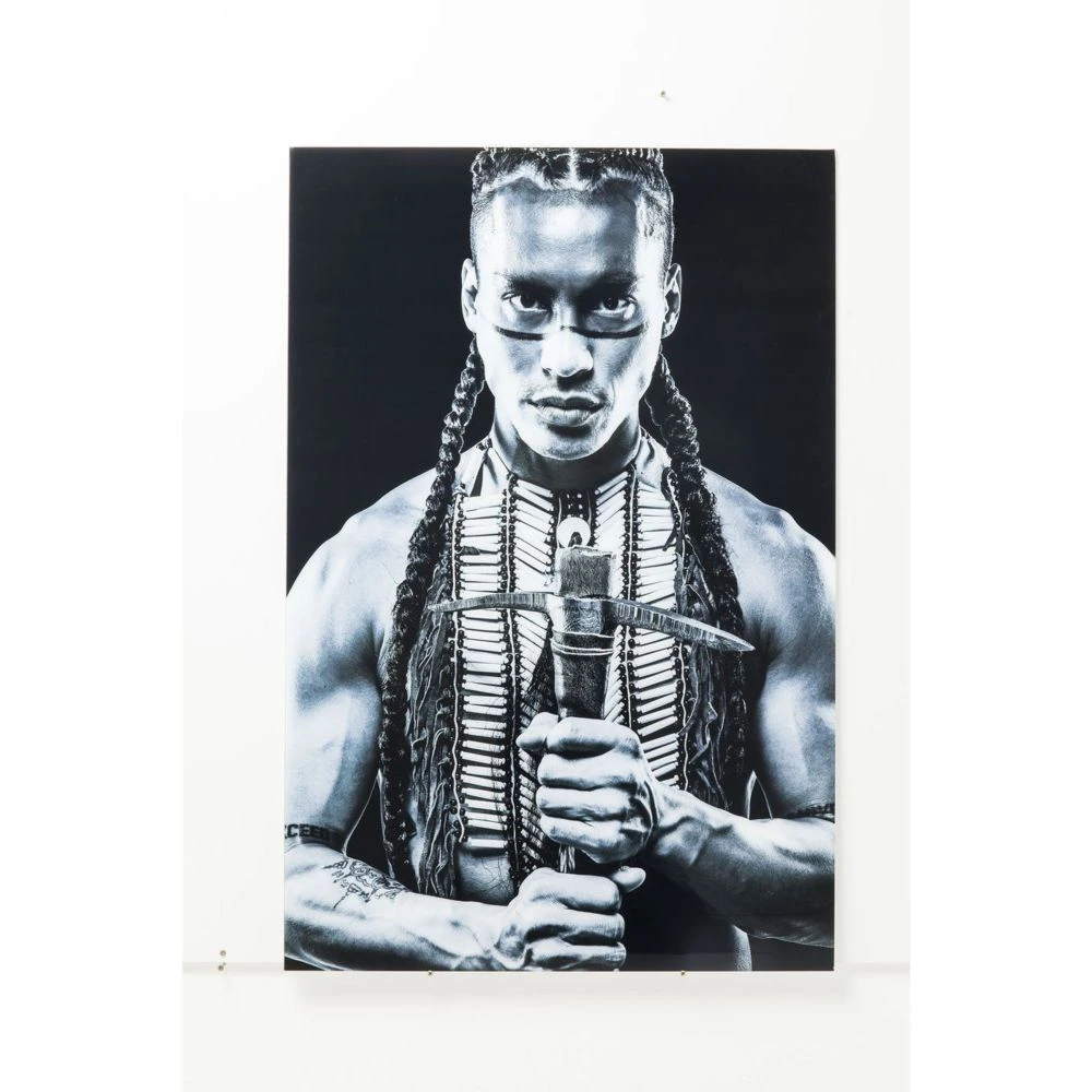 Karedesign Tableau En Verre Guerrier Tribal 150x100cm Kare Design 4 Karedesign Tableau En Verre Guerrier Tribal 150x100cm Kare Design – Image 4