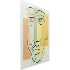 Karedesign Tableau En Verre Visage Pastel 100x100cm Kare Design -Dekliktableau Magasin tableau en verre visage pastel 100x100cm kare design 13587942 37288940 1140x1140