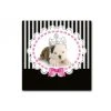 DECLIKTABLEAU Tableau Enfant Chien Princesse Baroque 60X60 Cm