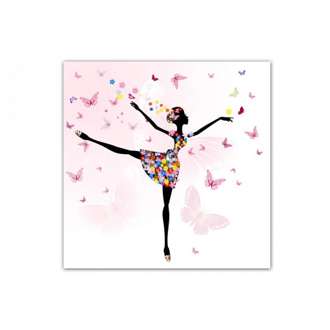 DECLIKTABLEAU Tableau Enfant Fée Danseuse 80X80 Cm 1 DECLIKTABLEAU Tableau Enfant Fée Danseuse 80X80 Cm