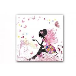 DECLIKTABLEAU Tableau Enfant Fée 50X50 Cm ONIRIA
