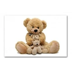 DECLIKTABLEAU Tableau Enfant Trois Oursons L.80 X H.55 Cm