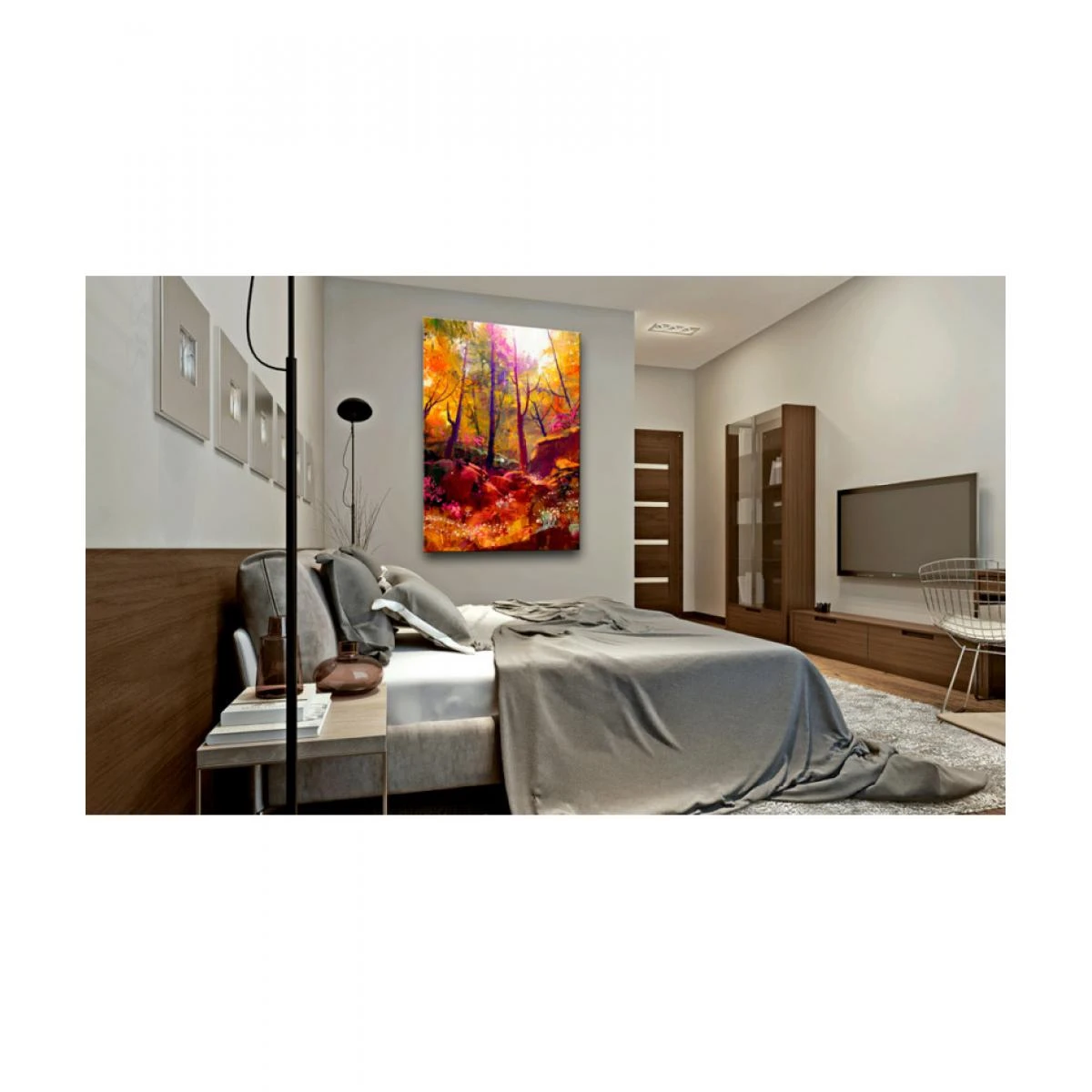 Artgeist Tableau - Forêt Peinte 80x120 2 Artgeist Tableau - Forêt Peinte 80x120 – Image 2