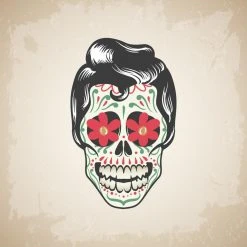 DECLIKTABLEAU Tableau Gothique Crane Homme Cheveux Noirs 80X80 -Dekliktableau Magasin tableau gothique crane homme cheveux noirs 80x80tableau gothique crane homme 80x80 1140x1140 1