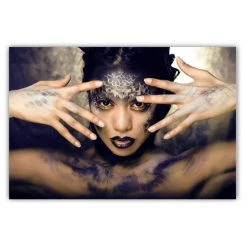 DECLIKTABLEAU Tableau Gothique Femme Peinte L.80 X H.55 Cm