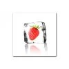 DECLIKTABLEAU Tableau Gourmand Fraise Glacée 50X50 Cm