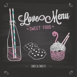 DECLIKTABLEAU Tableau Gourmand Loves Menu 80X80 -Dekliktableau Magasin tableau gourmand loves menu 80x80tableau gourmand loves menu 80x80 1140x1140 1