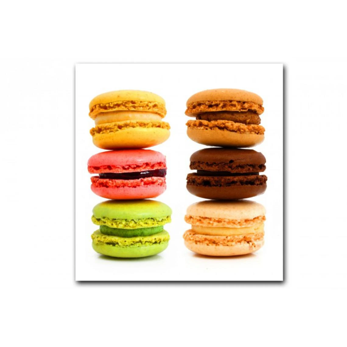 DECLIKTABLEAU Tableau Gourmand Multicolore Macaron 60X60 Cm 1 DECLIKTABLEAU Tableau Gourmand Multicolore Macaron 60X60 Cm