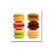 DECLIKTABLEAU Tableau Gourmand Multicolore Macaron 80X80 Cm