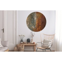 MuchoWow Tableau Imprimé Rond Acier - Rouille - Vieux Impression Sur Aluminium... -Dekliktableau Magasin tableau imprime rond acier rouille vieux impression sur aluminium en rond 120x120 cm tableau decoration murale salon 12459656 33246204 1140x1140
