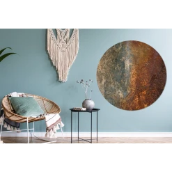 MuchoWow Tableau Imprimé Rond Acier - Rouille - Vieux Impression Sur Aluminium... -Dekliktableau Magasin tableau imprime rond acier rouille vieux impression sur aluminium en rond 120x120 cm tableau decoration murale salon 12459656 33246206 1140x1140