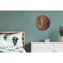 MuchoWow Tableau Imprimé Rond Acier - Rouille - Vieux Impression Sur Aluminium... -Dekliktableau Magasin tableau imprime rond acier rouille vieux impression sur aluminium en rond 30x30 cm tableau decoration murale salon 12437832 33180018 1140x1140