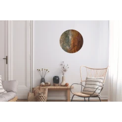 MuchoWow Tableau Imprimé Rond Acier - Rouille - Vieux Impression Sur Aluminium... -Dekliktableau Magasin tableau imprime rond acier rouille vieux impression sur aluminium en rond 30x30 cm tableau decoration murale salon 12437832 33180020 1140x1140