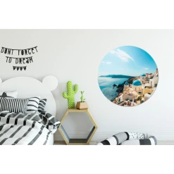 MuchoWow Tableau Imprimé Rond Après-midi à Santorin, Grèce Impression Sur A... -Dekliktableau Magasin tableau imprime rond apres midi a santorin grece impression sur aluminium en rond 90x90 cm tableau decoration murale salon 12470632 33279986 1140x1140