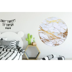 MuchoWow Tableau Imprimé Rond Marbre - Or - Blanc - Luxe Impression Sur Alumin... -Dekliktableau Magasin tableau imprime rond marbre or blanc luxe impression sur aluminium en rond 140x140 cm tableau decoration murale salon 12450768 33219622 1140x1140