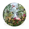MuchoWow Tableau Imprimé Rond Nature - Animaux De La Jungle - Tropical Impress...
