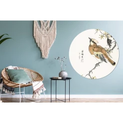 MuchoWow Tableau Imprimé Rond Oiseau - Branche - Personnages - Japonais Impres... -Dekliktableau Magasin tableau imprime rond oiseau branche personnages japonais impression sur aluminium en rond 120x120 cm tableau decoration murale salon 12449000 33214186 1140x1140