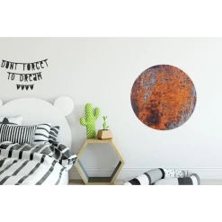 MuchoWow Tableau Imprimé Rond Rouille - Bleu - Noir Impression Sur Aluminium E... -Dekliktableau Magasin tableau imprime rond rouille bleu noir impression sur aluminium en rond 60x60 cm tableau decoration murale salon 12474280 33291202 1140x1140