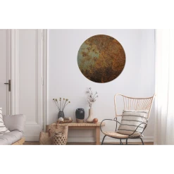 MuchoWow Tableau Imprimé Rond Rouille - Mur - Noir Impression Sur Aluminium En... -Dekliktableau Magasin tableau imprime rond rouille mur noir impression sur aluminium en rond 90x90 cm tableau decoration murale salon 12477410 33301038 1140x1140