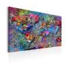 Artgeist Tableau - Map: Inspiration De Jackson Pollock 90x60