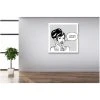 DECLIKTABLEAU Tableau Pop Art Femme Bulle I Can Not Believe It 50X50