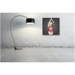 DECLIKTABLEAU Tableau Pop Art Fille Tatouee 60X60