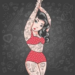 DECLIKTABLEAU Tableau Pop Art Fille Tatouee 60X60 5 DECLIKTABLEAU Tableau Pop Art Fille Tatouee 60X60 -Dekliktableau Magasin tableau pop art fille tatouee 60x60tableau pop art fille tatouee 60x60 1140x1140 1