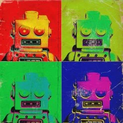DECLIKTABLEAU Tableau Pop Art Multicolore Robot 60X60 -Dekliktableau Magasin tableau pop art multicolore robot 60x60tableau pop art multicolore robot 60x60 1140x1140 1