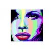 DECLIKTABLEAU Tableau Pop Visage De Femme Coloré 50X50 Cm