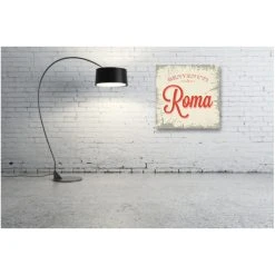 DECLIKTABLEAU Tableau Retro Bienvenue A Roma 50x50