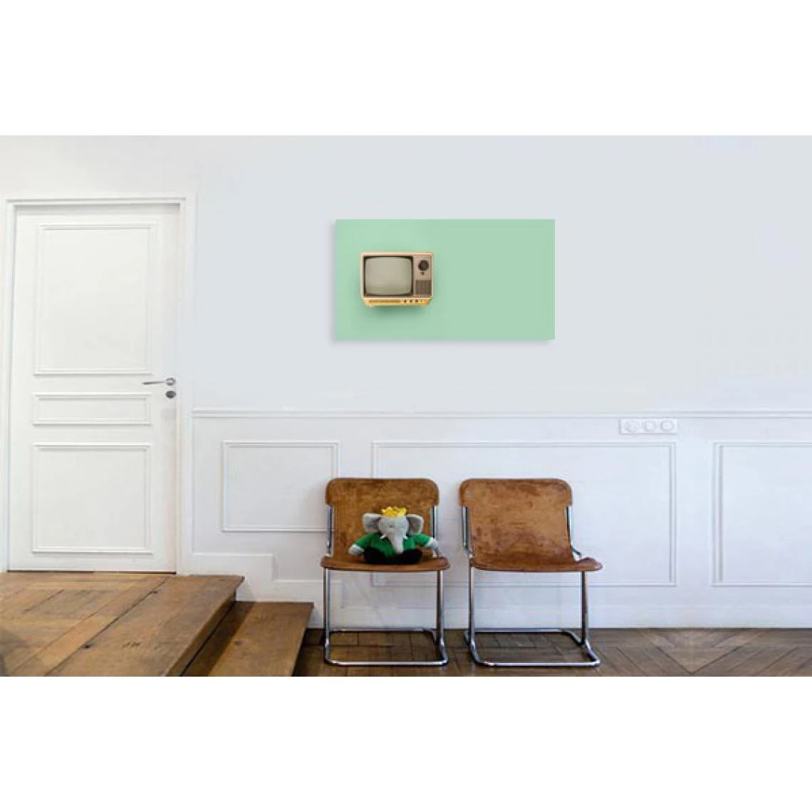 DECLIKTABLEAU Tableau Retro Vintage Retro Television 50x80 2 DECLIKTABLEAU Tableau Retro Vintage Retro Television 50x80 – Image 2
