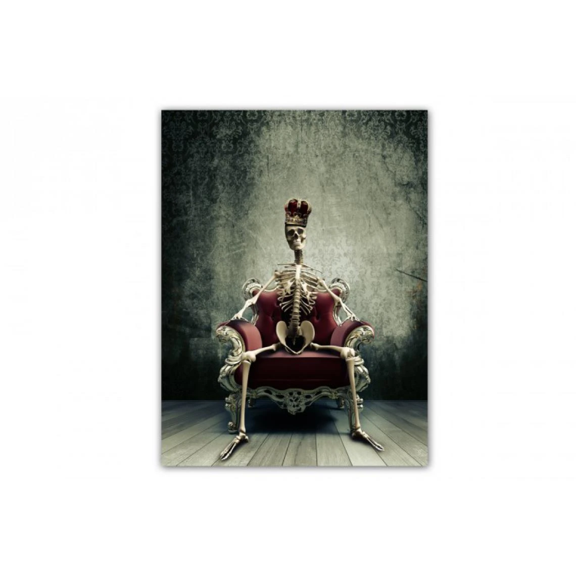 DECLIKTABLEAU Tableau Rock Squelette King L.55 X H.80 Cm 3 DECLIKTABLEAU Tableau Rock Squelette King L.55 X H.80 Cm – Image 3