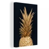 MuchoWow Tableau Sur Toile Ananas - Fruit - Or Decoration Murale 20x30 Cm