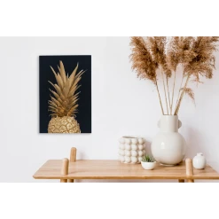 MuchoWow Tableau Sur Toile Ananas - Fruit - Or Decoration Murale 20x30 Cm -Dekliktableau Magasin tableau sur toile ananas fruit or decoration murale 20x30 cm 12464726 33261654 1140x1140