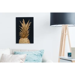 MuchoWow Tableau Sur Toile Ananas - Fruit - Or Decoration Murale 20x30 Cm -Dekliktableau Magasin tableau sur toile ananas fruit or decoration murale 20x30 cm 12464726 33261656 1140x1140