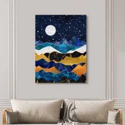 MuchoWow Tableau Sur Toile Bleu - Or - Marbre Decoration Murale 120x160 Cm -Dekliktableau Magasin tableau sur toile bleu or marbre decoration murale 120x160 cm 12469196 33275648 1140x1140