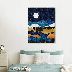 MuchoWow Tableau Sur Toile Bleu - Or - Marbre Decoration Murale 120x160 Cm -Dekliktableau Magasin tableau sur toile bleu or marbre decoration murale 120x160 cm 12469196 33275650 1140x1140