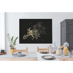 MuchoWow Tableau Sur Toile Carte - Europe - Noir - Or Decoration Murale 120x90 ... -Dekliktableau Magasin tableau sur toile carte europe noir or decoration murale 120x90 cm 12457900 33240922 1140x1140